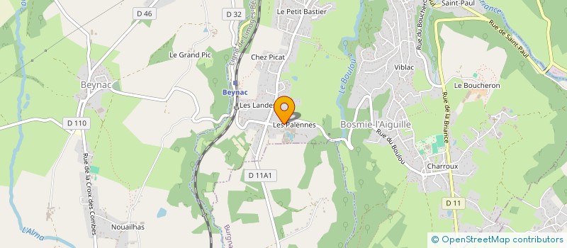 localisation de l'entreprise SCI J.C.L.  BOSMIE-L'AIGUILLE