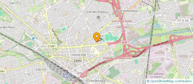 localisation de l'entreprise SCI J.C.M.B.  LENS