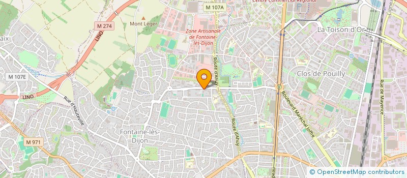 localisation de l'entreprise SCI  J.C.P.  FONTAINE-LES-DIJON