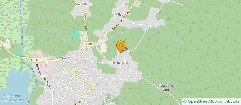 localisation de l'entreprise SCI J.C.P.F.  BISCARROSSE