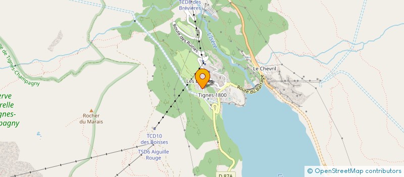 localisation de l'entreprise SCI J.C PERCE NEIGE  TIGNES