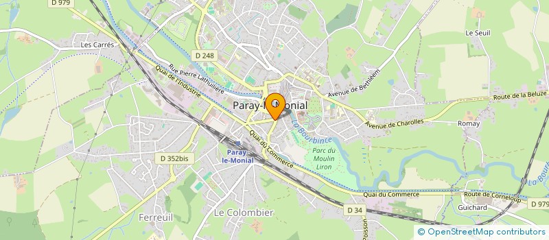 localisation de l'entreprise SCI J.C.R.  PARAY-LE-MONIAL