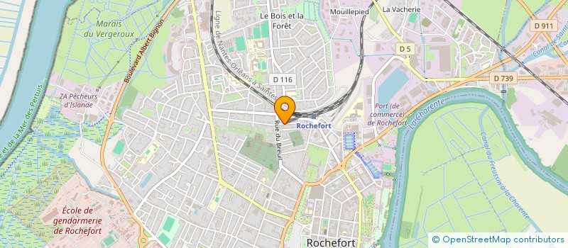 localisation de l'entreprise SCI J C S D  ROCHEFORT