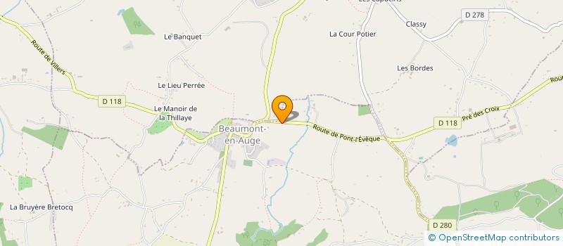 localisation de l'entreprise SCI J&C SCHMITT  BEAUMONT-EN-AUGE