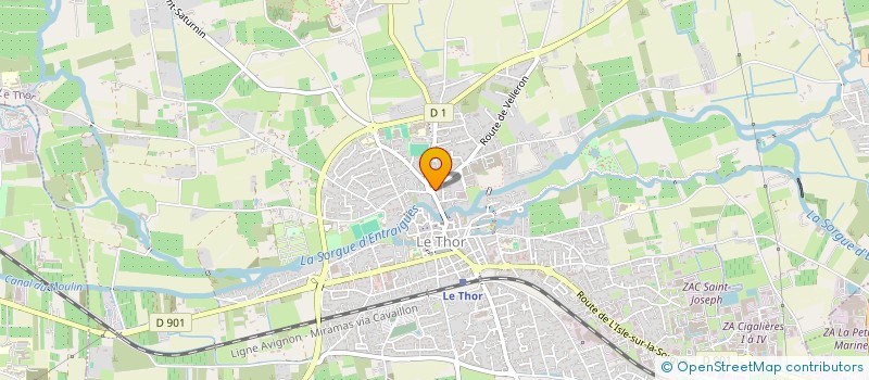 localisation de l'entreprise SCI J.C.T.  LE THOR