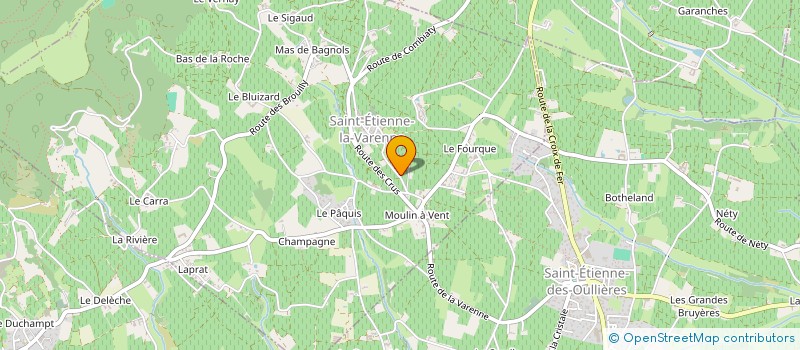 localisation de l'entreprise SCI J.C.V.  SAINT-ETIENNE-LA-VARENNE