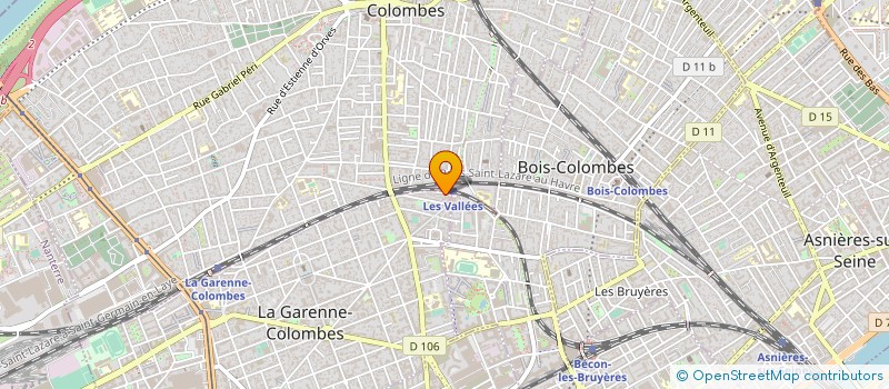 localisation de l'entreprise SCI J CHAVES  LA GARENNE-COLOMBES