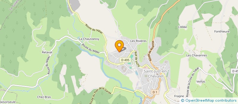 localisation de l'entreprise SCI J.COBEN  SAINT-JUST-EN-CHEVALET