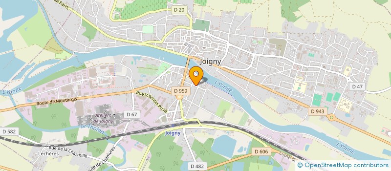 localisation de l'entreprise SCI J. COEUR DEBUSSY à JOIGNY