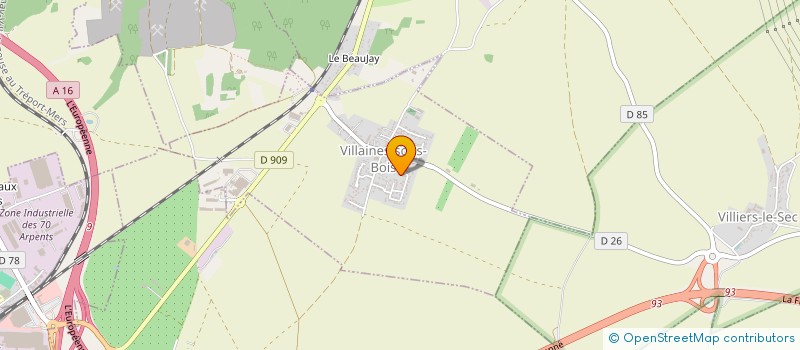 localisation de l'entreprise SCI J. CROSNIER  VILLAINES-SOUS-BOIS