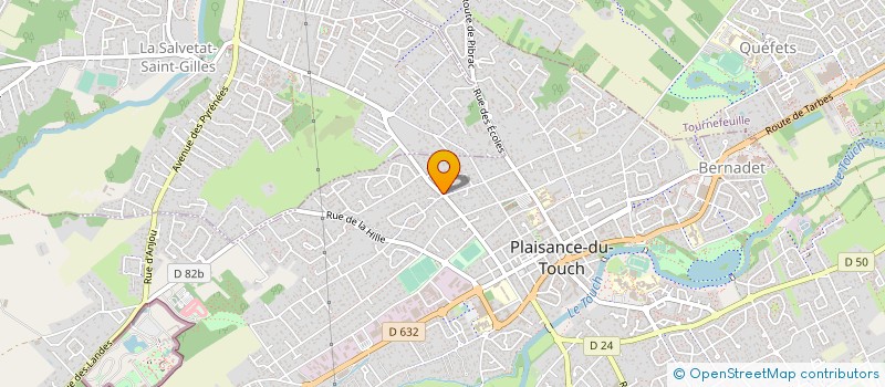 localisation de l'entreprise SCI J.D  PLAISANCE-DU-TOUCH