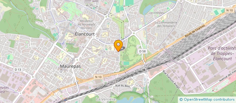 localisation de l'entreprise SCI J.D.  ELANCOURT