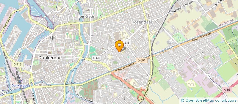 localisation de l'entreprise SCI J.D à DUNKERQUE