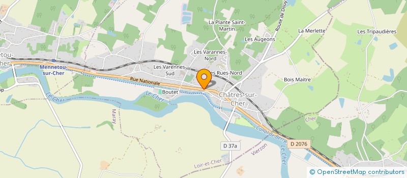 localisation de l'entreprise SCI J.D.A  SAINT-JULIEN-SUR-CHER