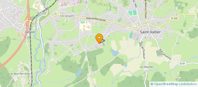 localisation de l'entreprise SCI J.D.E.  SAINT-VALLIER