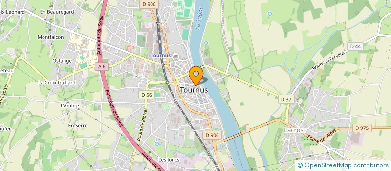 localisation de l'entreprise SCI J.D.G  TOURNUS