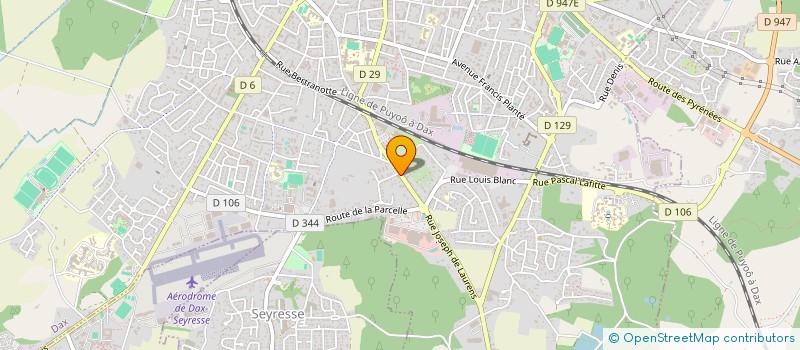 localisation de l'entreprise SCI J.D.J.  DAX