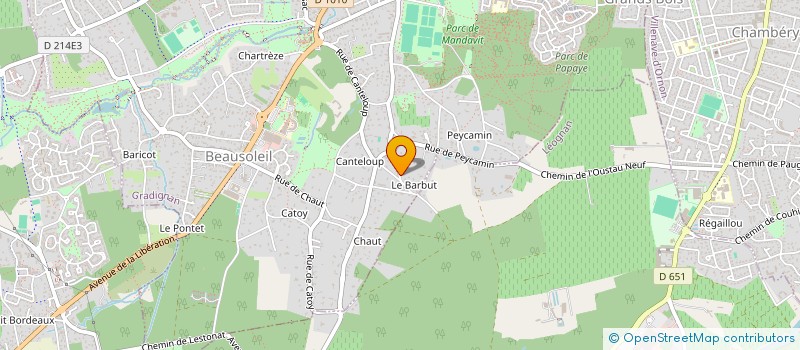 localisation de l'entreprise SCI J.D.L.C.  GRADIGNAN