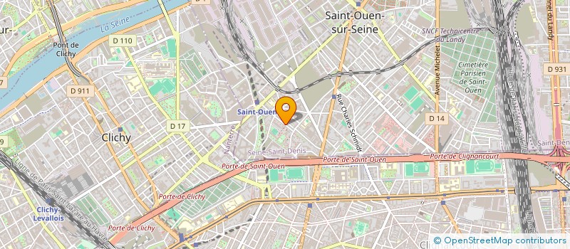 localisation de l'entreprise SCI J D R à SAINT-OUEN-SUR-SEINE