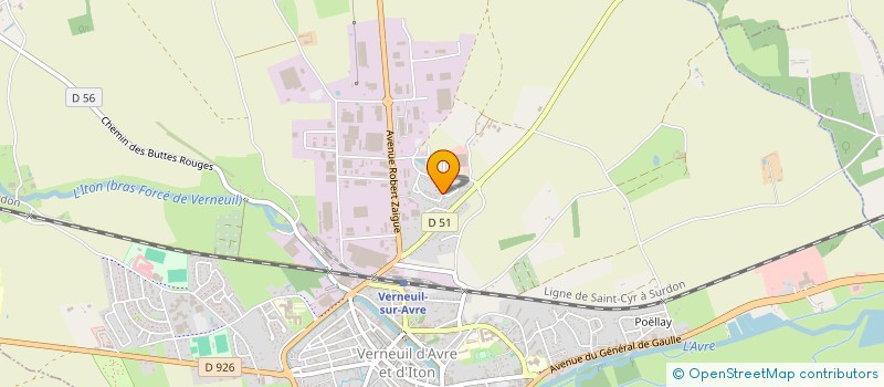 localisation de l'entreprise SCI J.D.V.  VERNEUIL D'AVRE ET D'ITON