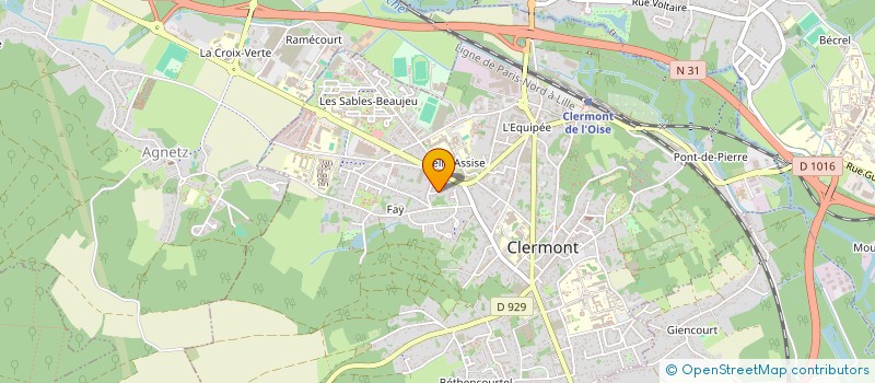 localisation de l'entreprise SCI J.DOLE  CLERMONT