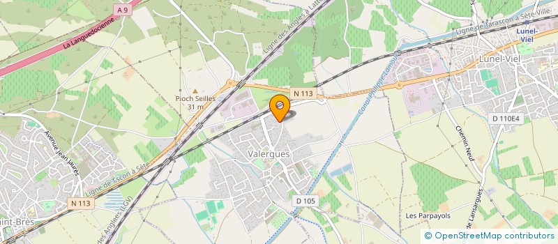 localisation de l'entreprise SCI J.E.  VALERGUES