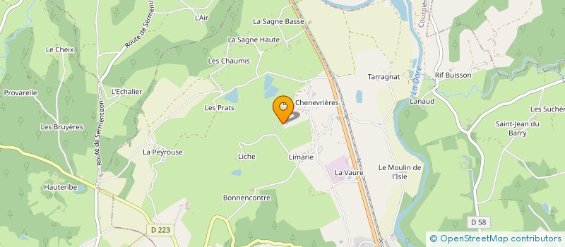 localisation de l'entreprise SCI J.E.B.C à COURPIERE