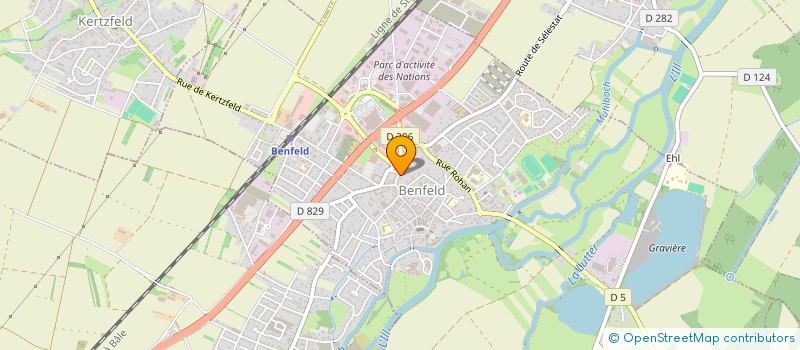 localisation de l'entreprise SCI J.E.C.  BENFELD