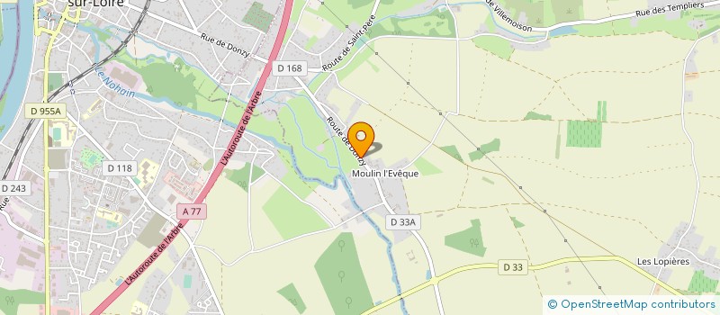 localisation de l'entreprise SCI J.E.C.F. à ALLIGNY-COSNE