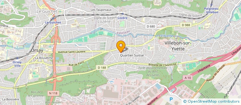 localisation de l'entreprise SCI J E I à VILLEBON-SUR-YVETTE