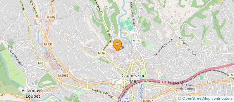 localisation de l'entreprise SCI J.E.J. à CAGNES-SUR-MER