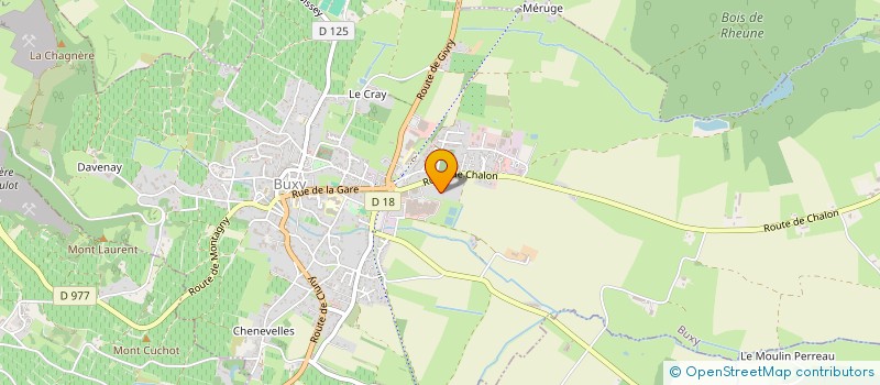 localisation de l'entreprise SCI J.E.L  BUXY