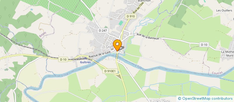 localisation de l'entreprise SCI J.E.N  GUITRES