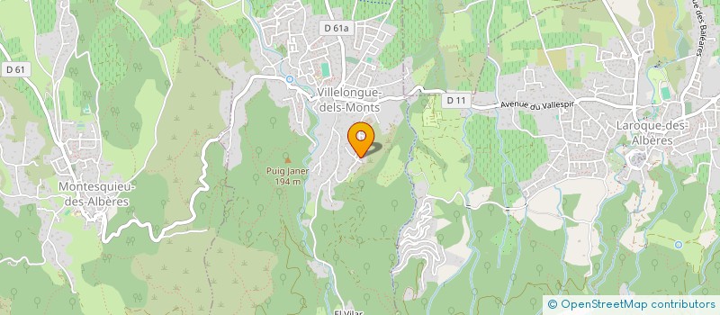 localisation de l'entreprise SCI J.E.N.Y  VILLELONGUE-DELS-MONTS
