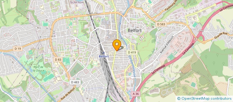 localisation de l'entreprise SCI J E P A M à BELFORT