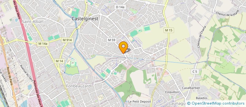 localisation de l'entreprise SCI J.EM  CASTELGINEST