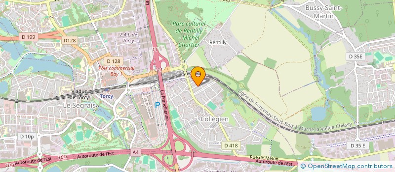 localisation de l'entreprise SCI J ET A  COLLEGIEN