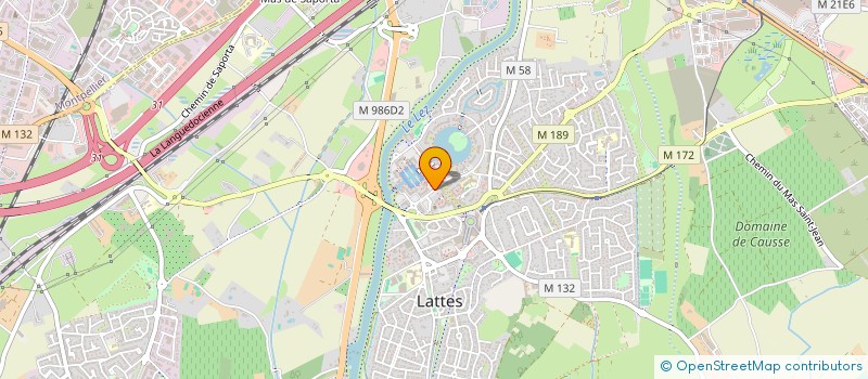 localisation de l'entreprise SCI J ET A à LATTES