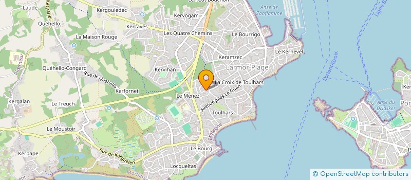 localisation de l'entreprise SCI J ET A  LARMOR-PLAGE