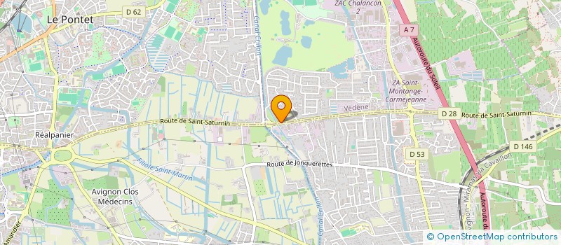 localisation de l'entreprise SCI J ET J  MORIERES-LES-AVIGNON