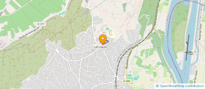 localisation de l'entreprise SCI J ET L BENATTAR  VILLENEUVE-LES-AVIGNON