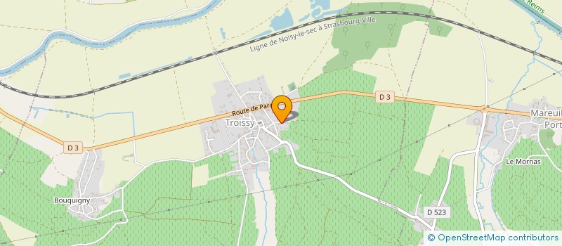 localisation de l'entreprise SCI J ET M MOREAUX  TROISSY