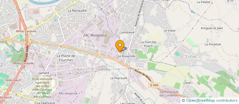 localisation de l'entreprise SCI J ET P à ALBI