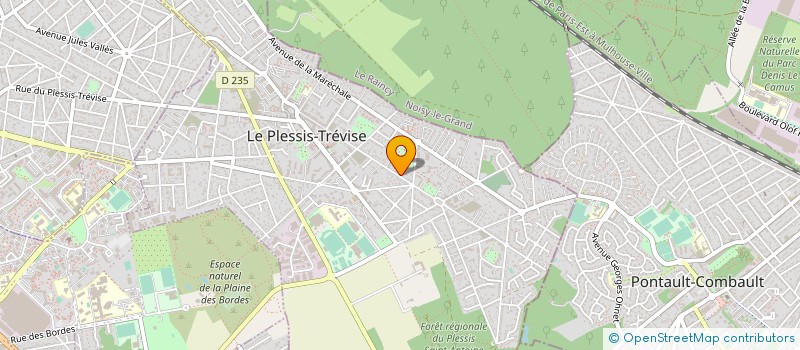 localisation de l'entreprise SCI  J ET P ROUQUET  LE PLESSIS-TREVISE