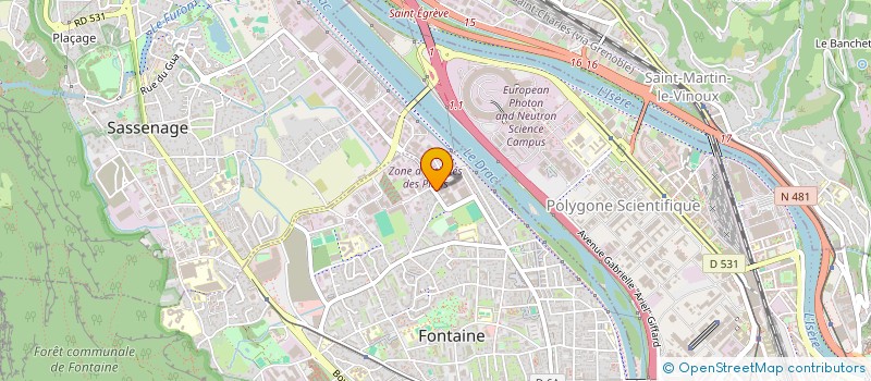 localisation de l'entreprise SCI J. EVE. J  FONTAINE
