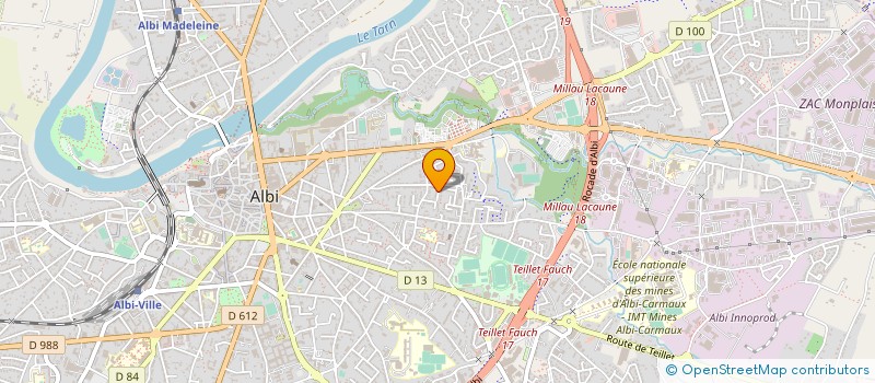 localisation de l'entreprise SCI J.F à ALBI