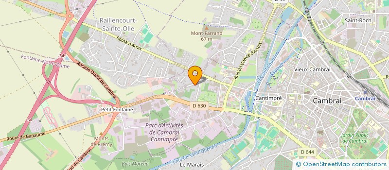 localisation de l'entreprise SCI J.F. à CAMBRAI