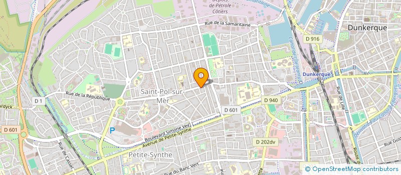 localisation de l'entreprise SCI J.F. à DUNKERQUE