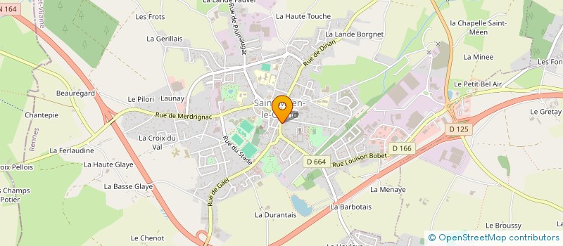 localisation de l'entreprise SCI J.F.A.  SAINT-MEEN-LE-GRAND