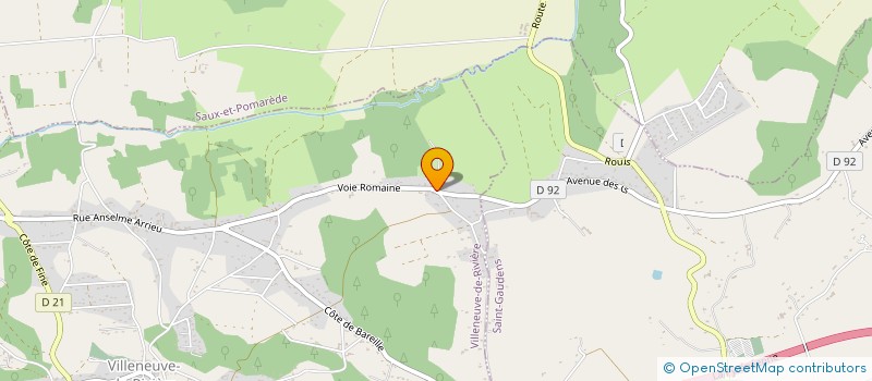 localisation de l'entreprise SCI J F A  VILLENEUVE-DE-RIVIERE